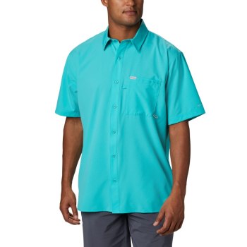 Pánské Košile Columbia PFG Zero Rules Woven Short Sleeve Světle Tyrkysové PZXNID109